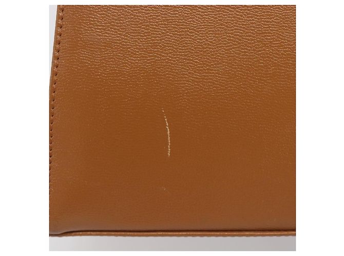 Borsa a mano SAINT LAURENT in pelle beige e oro Auth 200950A D'oro - vista 3