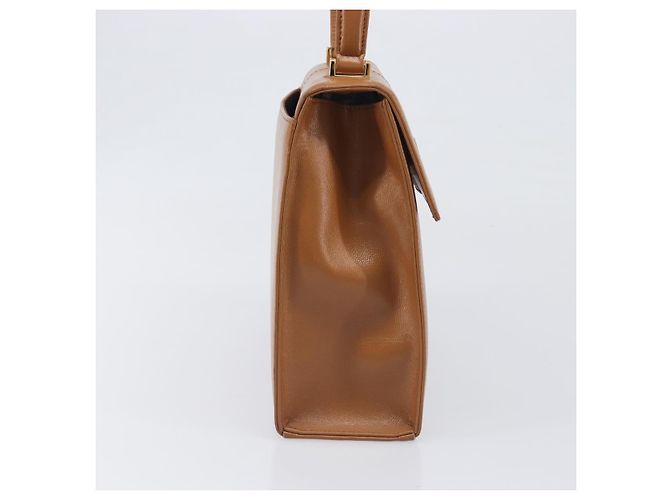 Borsa a mano SAINT LAURENT in pelle beige e oro Auth 200950A D'oro - vista 5