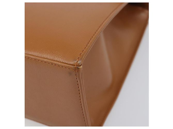 Borsa a mano SAINT LAURENT in pelle beige e oro Auth 200950A D'oro - vista 9