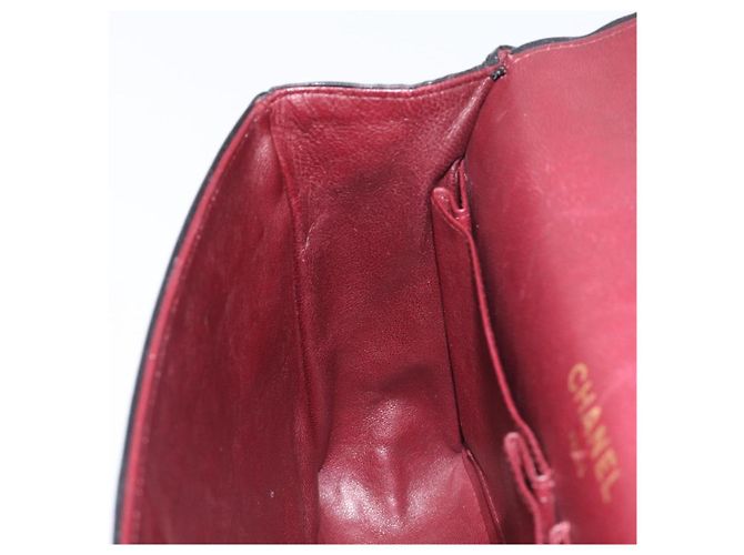 Borsa a mano CHANEL Matelasse con catena in pelle d'agnello nera e oro CC Auth yk20843V Nero D'oro - vista 22