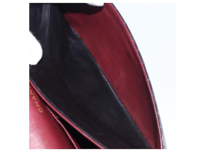 Borsa a mano CHANEL Matelasse con catena in pelle d'agnello nera e oro CC Auth yk20843V Nero D'oro - vista 24