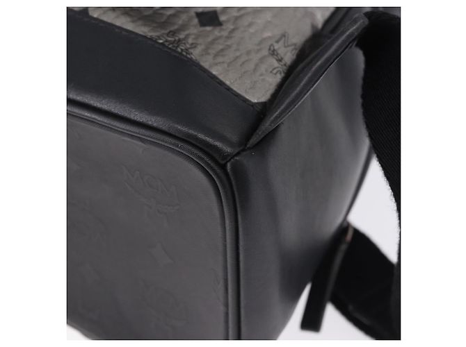 MCM Vicetos Rucksack Leder Silber authentisch 198656 - Ansicht 10