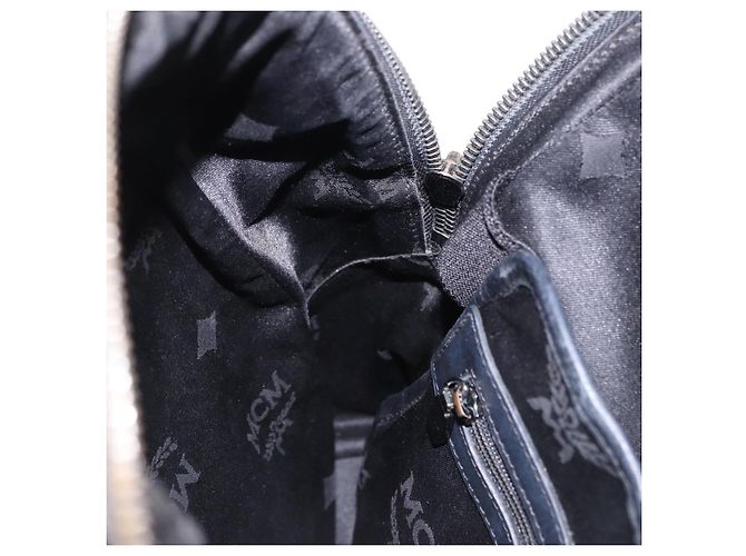 MCM Vicetos Rucksack Leder Silber authentisch 198656 - Ansicht 21