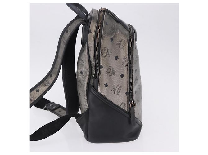 MCM Vicetos Rucksack Leder Silber authentisch 198656 - Ansicht 4
