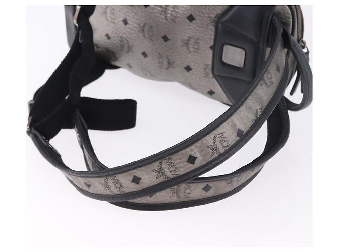 MCM Vicetos Rucksack Leder Silber authentisch 198656 - Ansicht 9