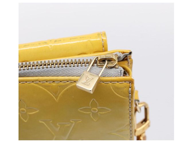 LOUIS VUITTON Monogram Vernis Motto Accessory Pouch Gris M91030 LV Auth BA15359 - vista 10