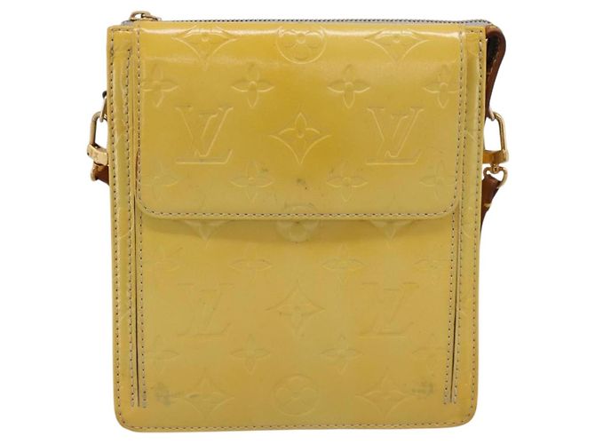 LOUIS VUITTON Monogram Vernis Motto Accessory Pouch Gris M91030 LV Auth BA15359 - vista 13