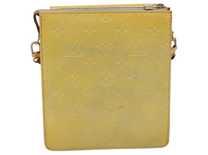 LOUIS VUITTON Monogram Vernis Motto Accessory Pouch Gris M91030 LV Auth BA15359 - vista 2