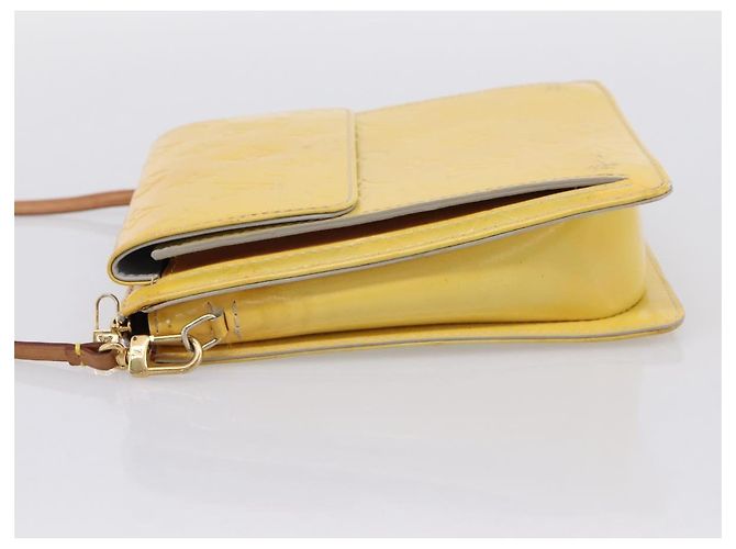 LOUIS VUITTON Monogram Vernis Motto Accessory Pouch Gris M91030 LV Auth BA15359 - vista 3