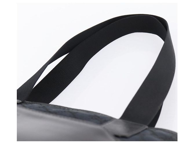 Borsa Tote GUCCI GG Canvas Nero Argento 019 0402 Auth 197830 - vista 14