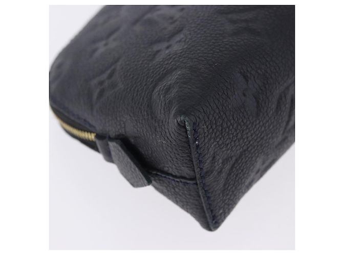 LOUIS VUITTON Monogram Empreinte Pochette Cosmetic PM Navy M69413 LV Auth ka5873 Blu navy - vista 15
