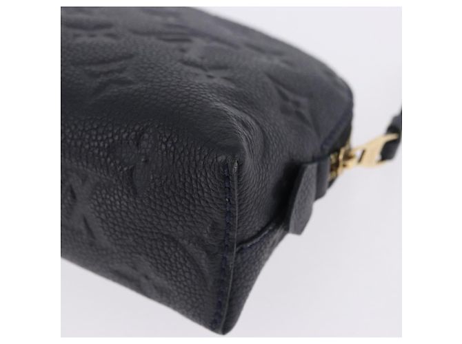 LOUIS VUITTON Monogram Empreinte Pochette Cosmetic PM Navy M69413 LV Auth ka5873 Blu navy - vista 16