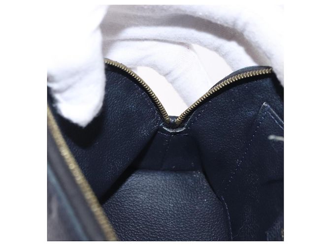 LOUIS VUITTON Monogram Empreinte Pochette Cosmetic PM Navy M69413 LV Auth ka5873 Blu navy - vista 19