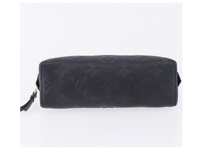 LOUIS VUITTON Monogram Empreinte Pochette Cosmetic PM Navy M69413 LV Auth ka5873 Blu navy - vista 6