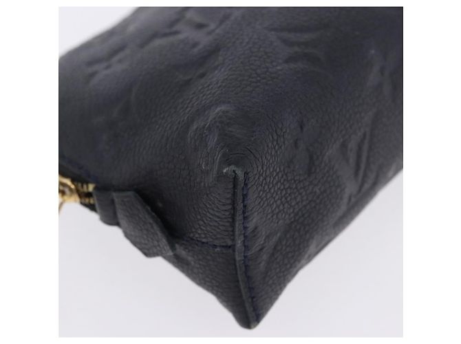 LOUIS VUITTON Monogram Empreinte Pochette Cosmetic PM Navy M69413 LV Auth ka5873 Blu navy - vista 7