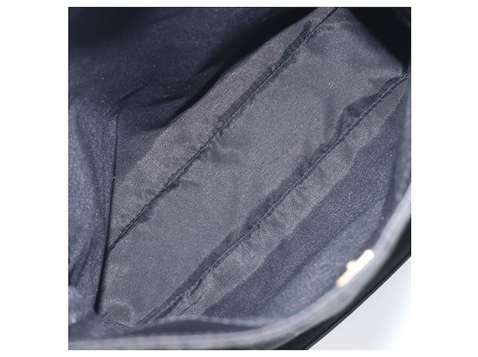 Borsa a tracolla GUCCI GG Canvas Nera Tono Oro 91761 Auth 198480A Nero - vista 11