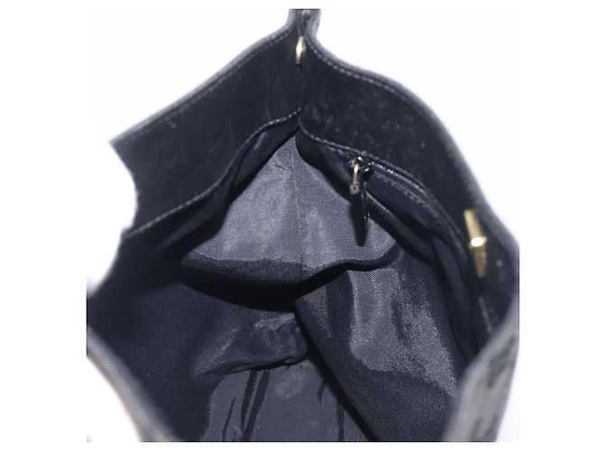 Borsa a tracolla GUCCI GG Canvas Nera Tono Oro 91761 Auth 198480A Nero - vista 19