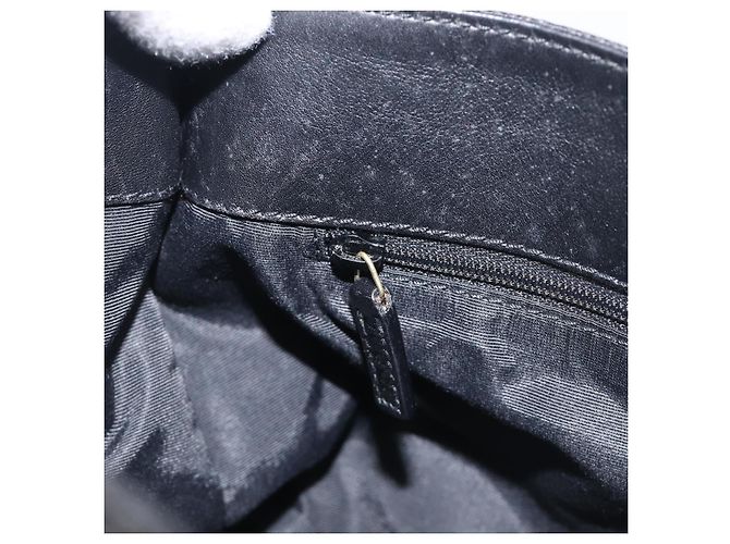 Borsa a tracolla GUCCI GG Canvas Nera Tono Oro 91761 Auth 198480A Nero - vista 20