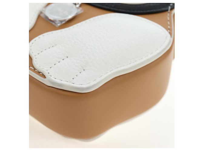 Borsa a tracolla Christian Dior in pelle beige argento Auth 197440SM - vista 16