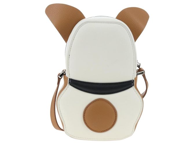 Borsa a tracolla Christian Dior in pelle beige argento Auth 197440SM - vista 2