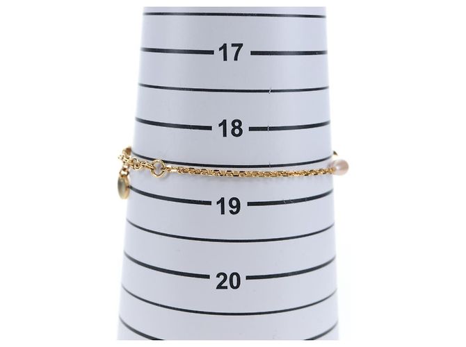 Bracciale Christian Dior Metallo Tono Oro Auth 196710M - vista 10