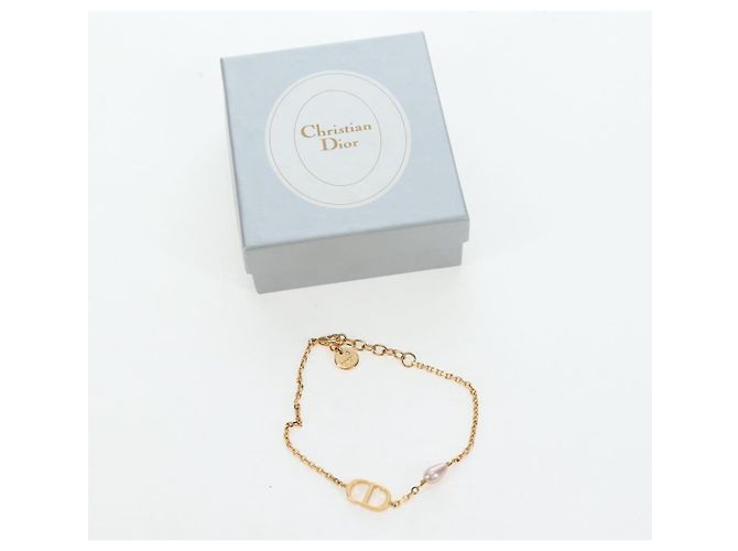 Bracciale Christian Dior Metallo Tono Oro Auth 196710M - vista 11