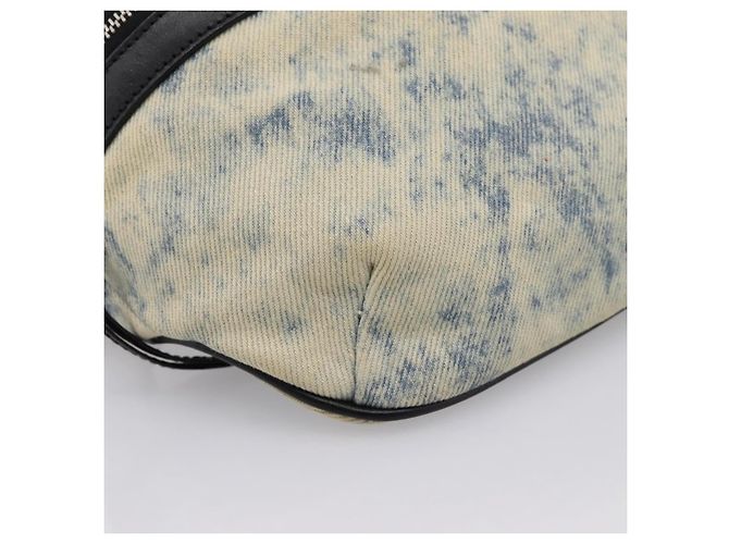 Borsello da vita SAINT LAURENT Canvas Blue Silver Auth ka5910 Argento - vista 15