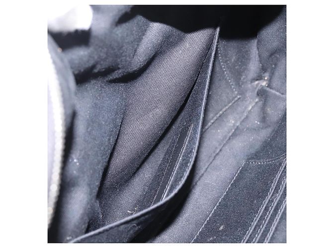 Borsello da vita SAINT LAURENT Canvas Blue Silver Auth ka5910 Argento - vista 22