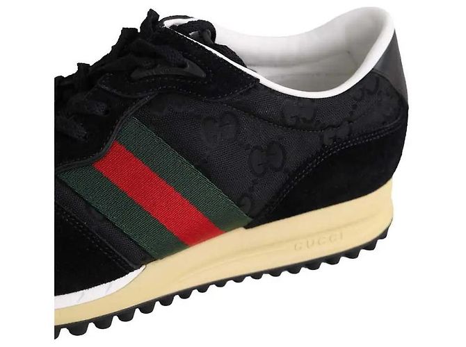 Sneakers Gucci in tessuto nero - vista 4