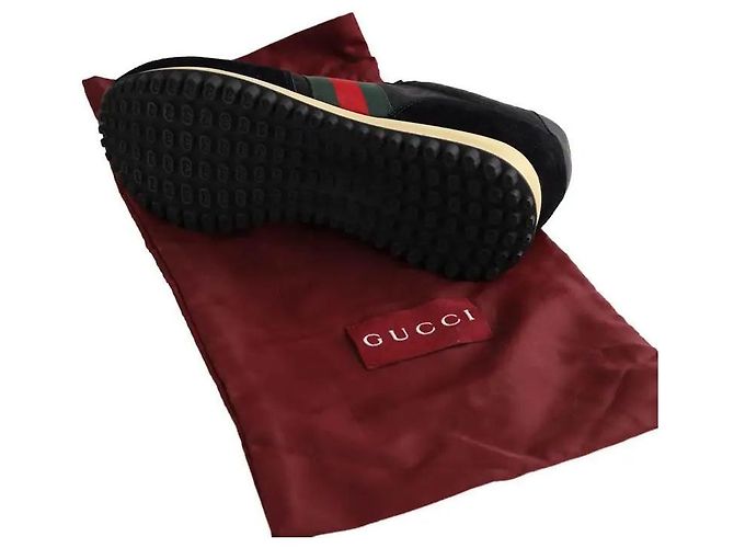 Sneakers Gucci in tessuto nero - vista 6