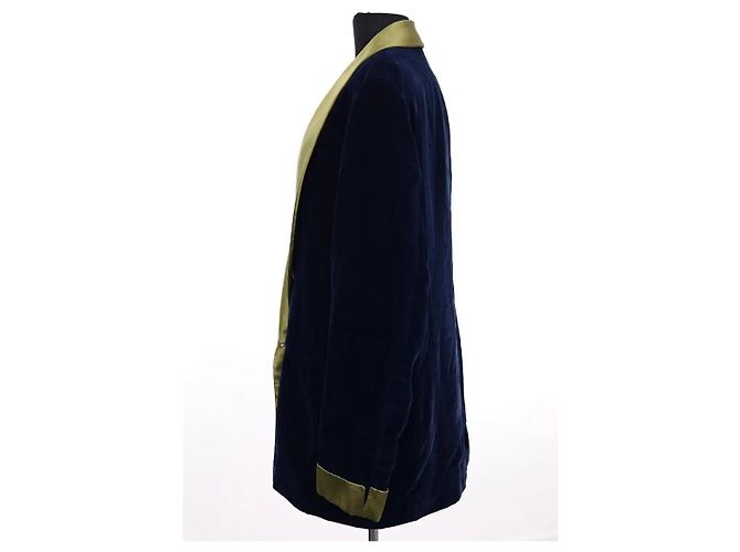 Blazer Gucci in velluto blu navy - vista 3