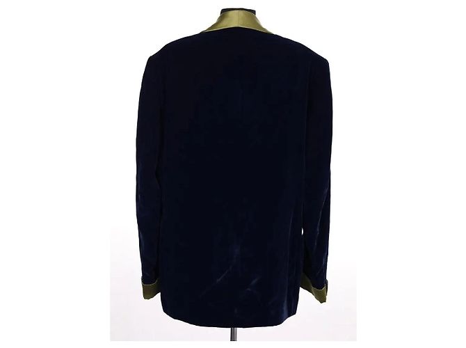 Blazer Gucci in velluto blu navy - vista 4