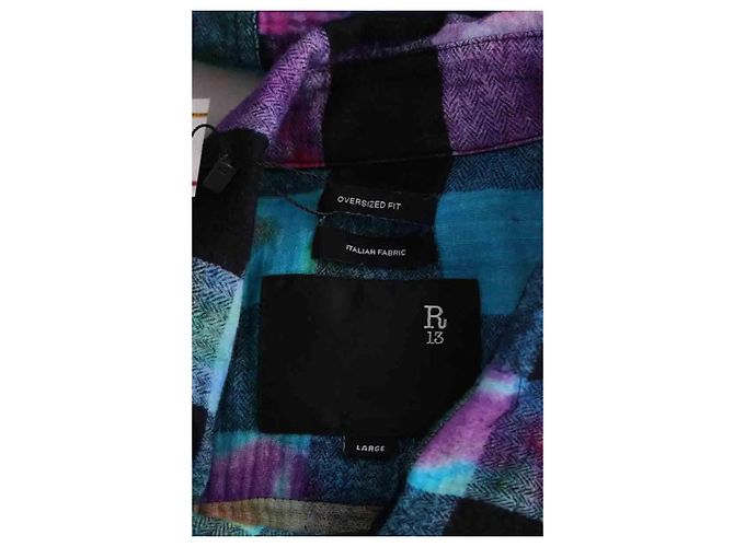 Camisa R13 multicolor de algodón L - vista 5