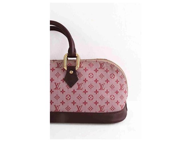 Borsa Louis Vuitton Alma Long Limited Edition bordeaux tessuto Bordò - vista 2