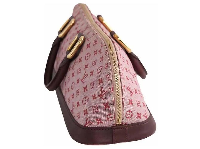 Borsa Louis Vuitton Alma Long Limited Edition bordeaux tessuto Bordò - vista 3