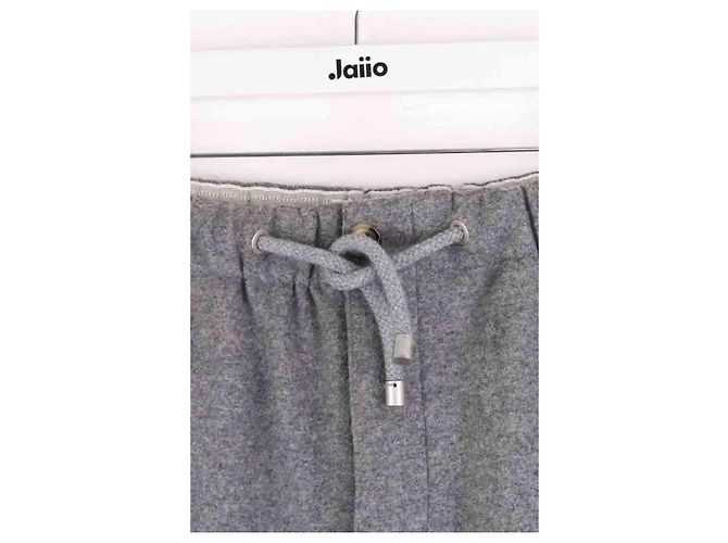 Loewe Hose aus Wolle Grau - Ansicht 2