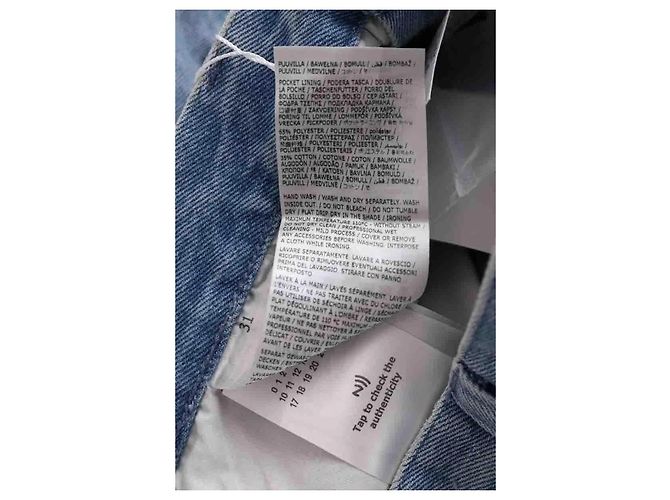 Vaqueros rectos azules de algodón Maison Martin Margiela - vista 6