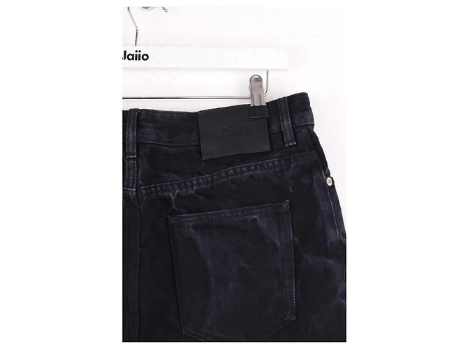 Vaqueros anchos Loewe negros de algodón - vista 4