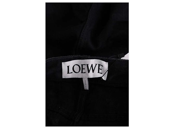 Vaqueros anchos Loewe negros de algodón - vista 5