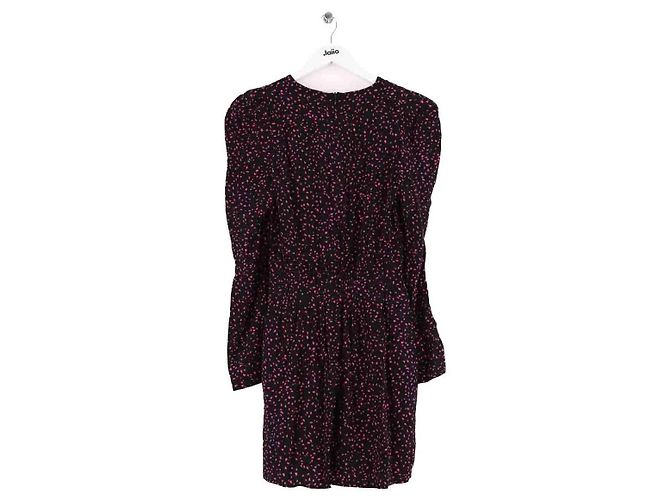 Maje Schwarzes Kleid aus Viskose - Ansicht 3