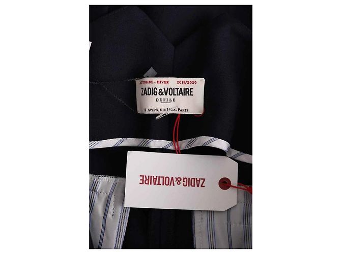 Zadig & Voltaire Pantalones rectos Fall Winter 2020 azul - vista 5