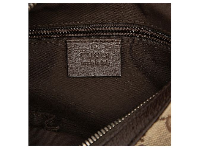 Borsa a tracolla Gucci GG Canvas Web beige - vista 5