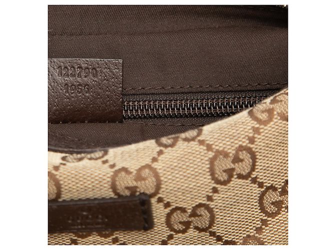 Borsa a tracolla Gucci GG Canvas Web beige - vista 6
