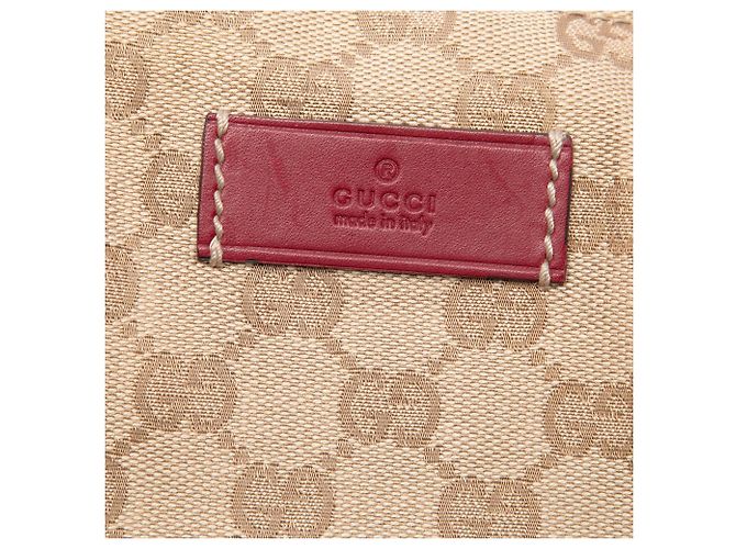 Tote verticale Gucci GG Canvas Web beige - vista 5