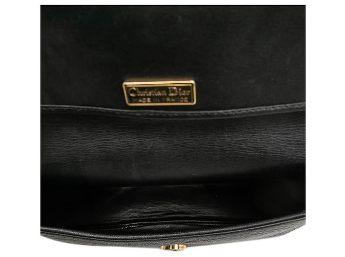 Borsa crossbody Dior in pelle nera Nero - vista 4