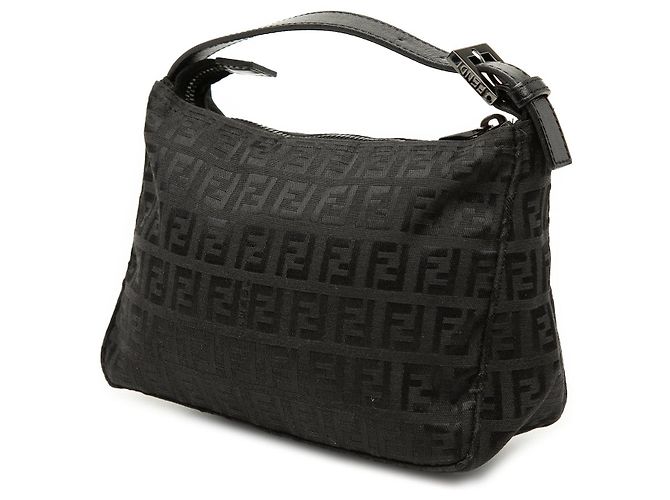 Borsa Fendi Zucchino Canvas nera Nero - vista 2