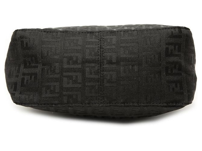 Borsa Fendi Zucchino Canvas nera Nero - vista 3