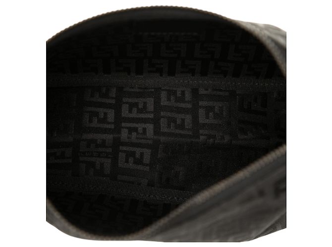 Borsa Fendi Zucchino Canvas nera Nero - vista 4