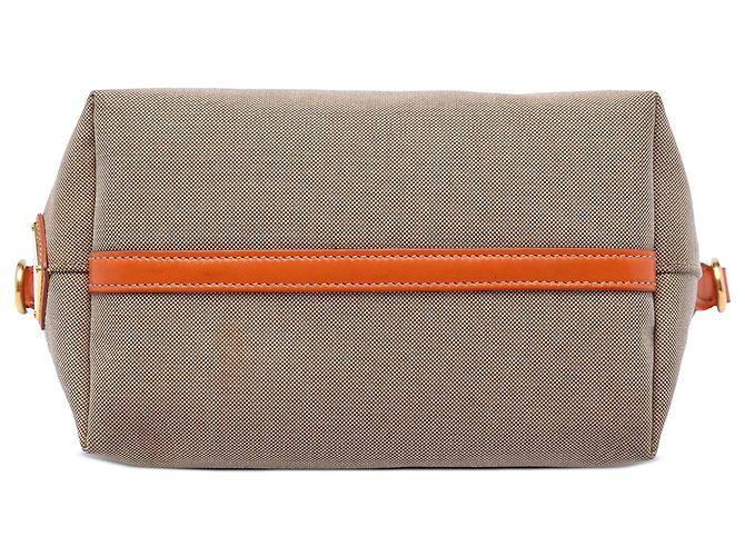 Beige Prada Canvas Canapa Logo Bow Satchel - Ansicht 3