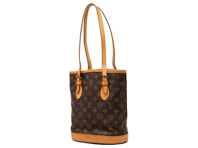 Petit Bucket Monogram Louis Vuitton Marrone - vista 2